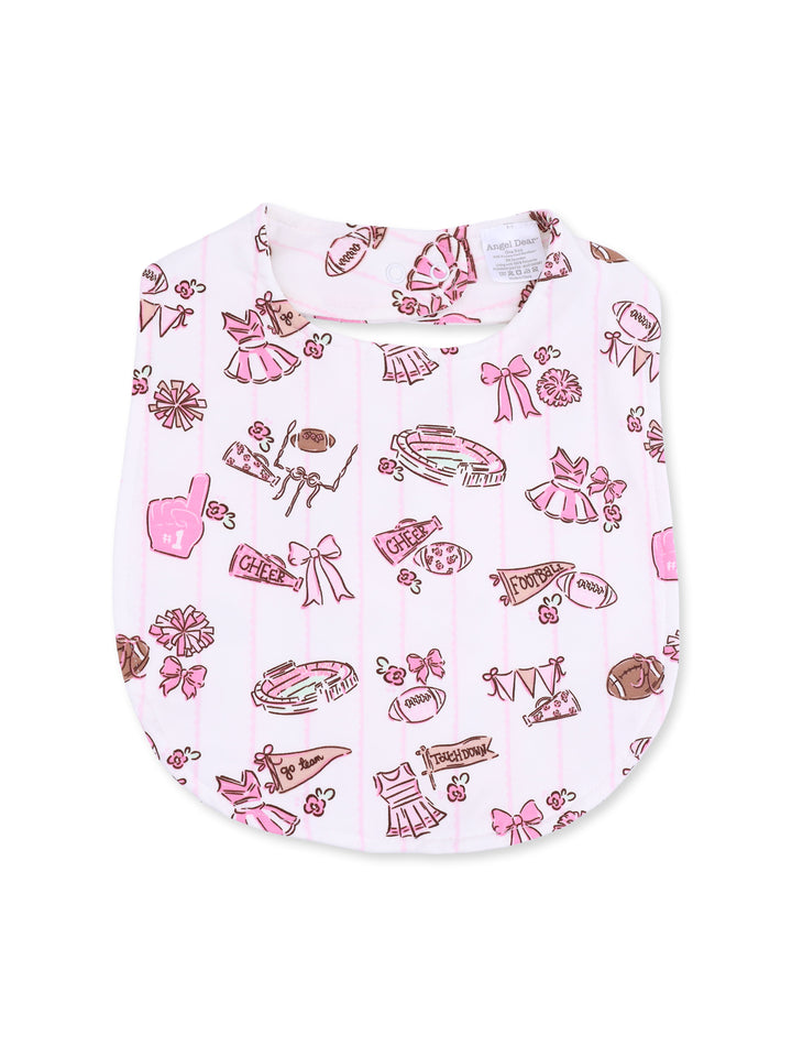 Feeding Bib, Football Cheer Nursery