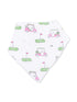 Bandana Bib, Golf Carts Pink