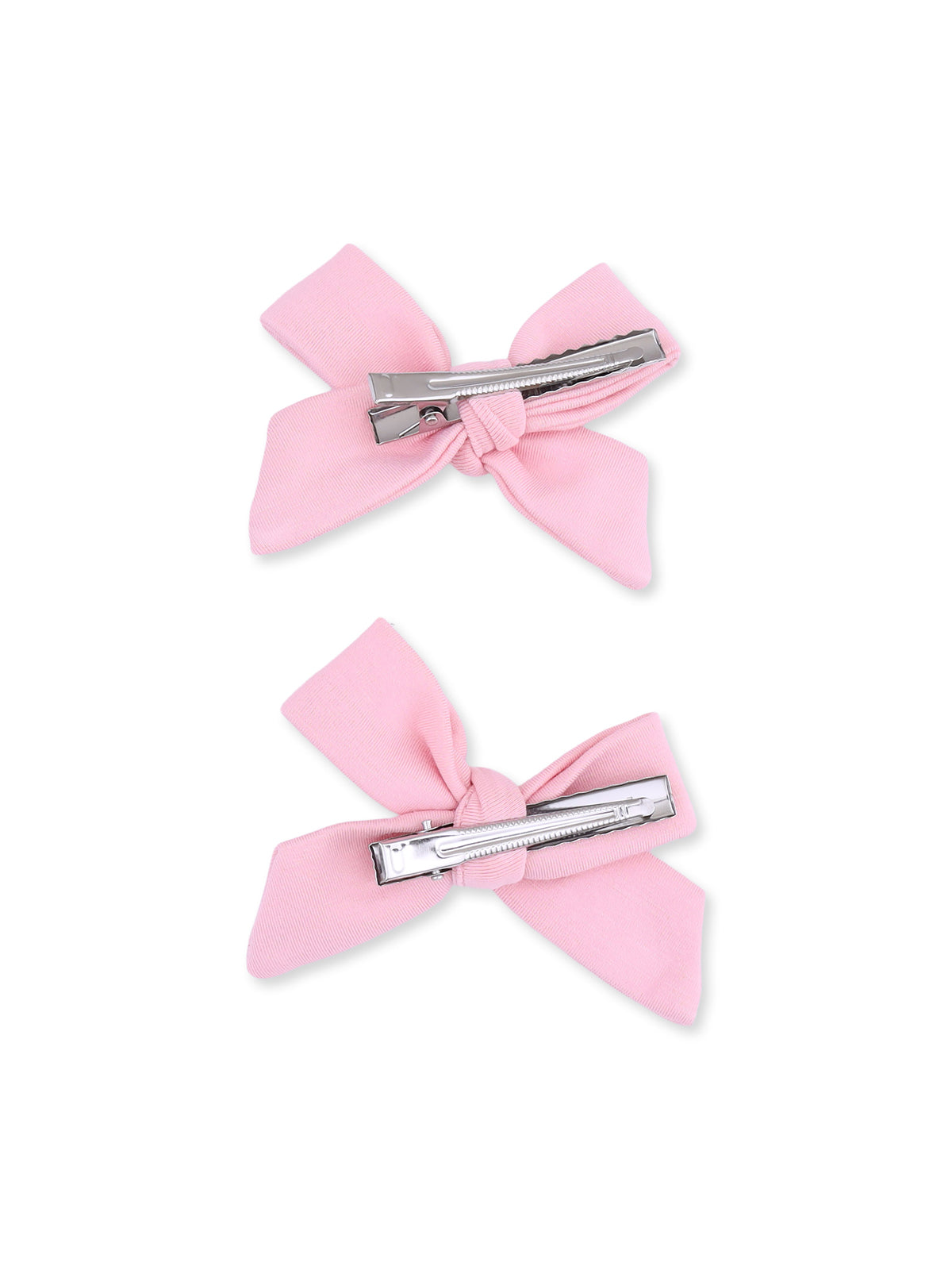2-Pack Hair Bows w/Clips, Candy Pink