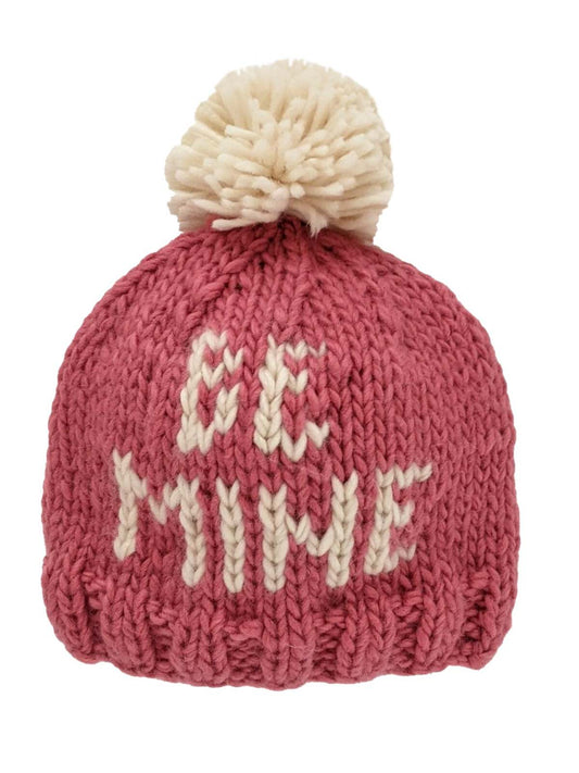 Valentine's Day Knit Pom Hat, Be Mine