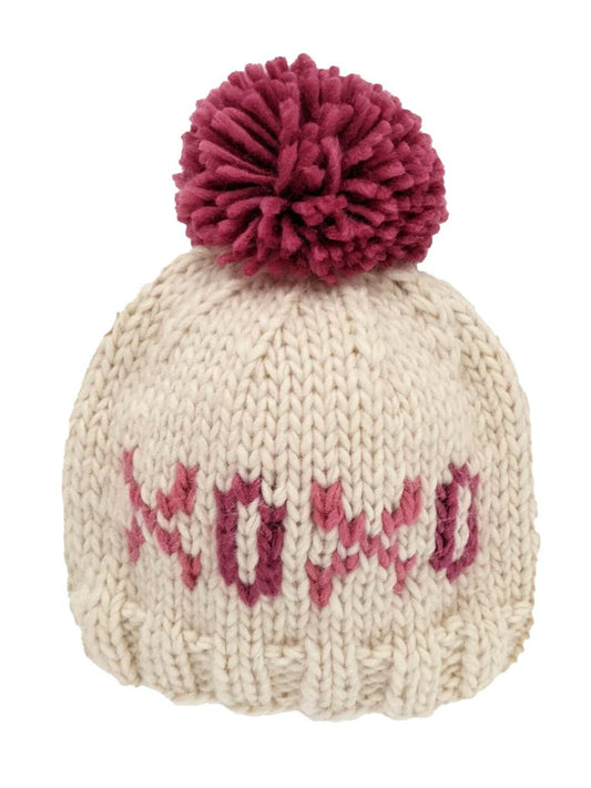 Valentine's Day Knit Pom Hat, XOXO