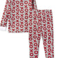 Valentine's Day Organic 2-Piece Pajama Set, X's and O's