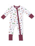 2-Way Zip Romper, Vintage Football