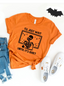 Wait Until It's Quiet Apple Adult Graphic Tee, Orange