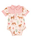 Cowboy Bodysuit, Western Horses Pink