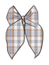 Large Bow Hair Clip, Western Plaid