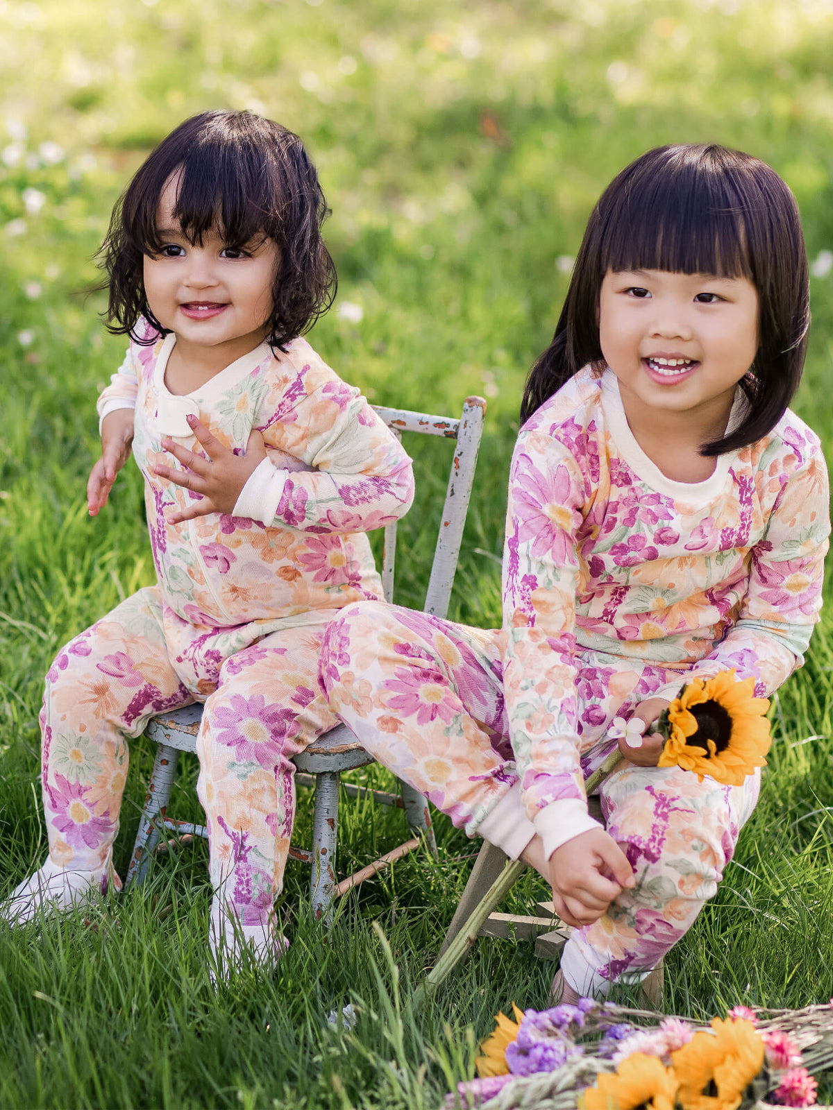 Organic 2-Piece Pajama Set, Wild Floral