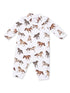 Long Sleeve Cowboy Romper, Wild Horses