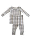 2-Piece Set, Natural/Black Windowpane