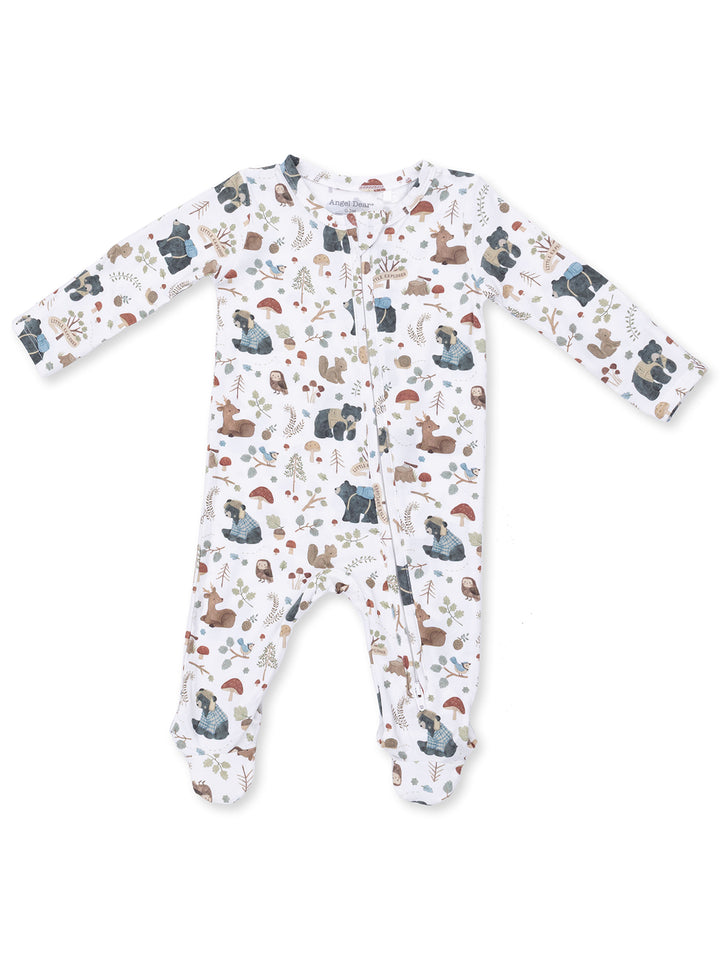 Baby footed pajamas featuring colorful animal and nature prints. Perfect for cozy comfort and playful adventures.