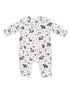 Uni Romper, Southern Woodland Animals Green