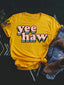 Yee Haw Graphic Tee, Gold