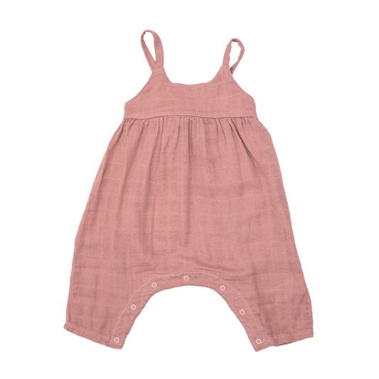 Tie Back Romper, Rose Tan