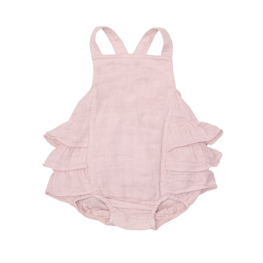 Ruffle Sunsuit, Ballet Slipper