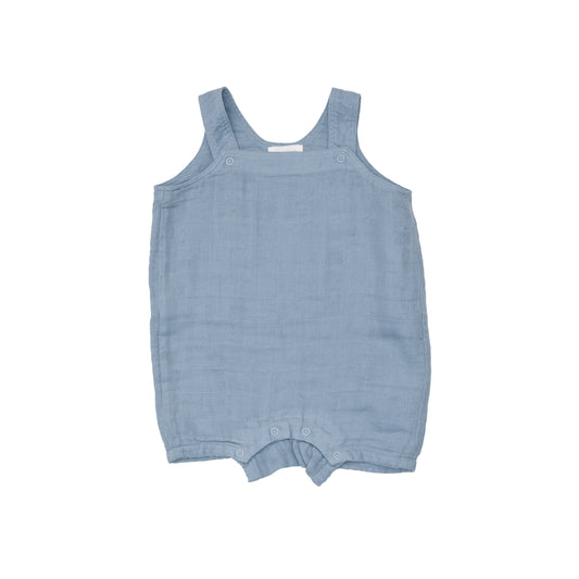 Overall Shortie, Soft Chambray