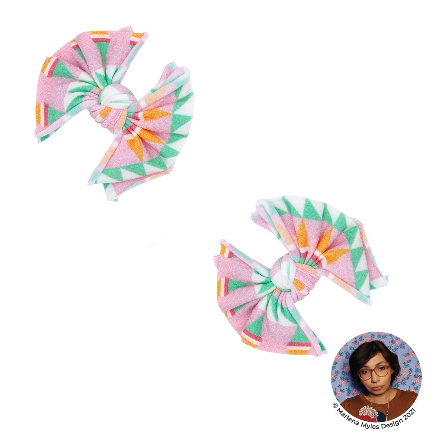 SpearmintLOVE’s baby 2-Pack Baby FAB Clips, Abstract Feather