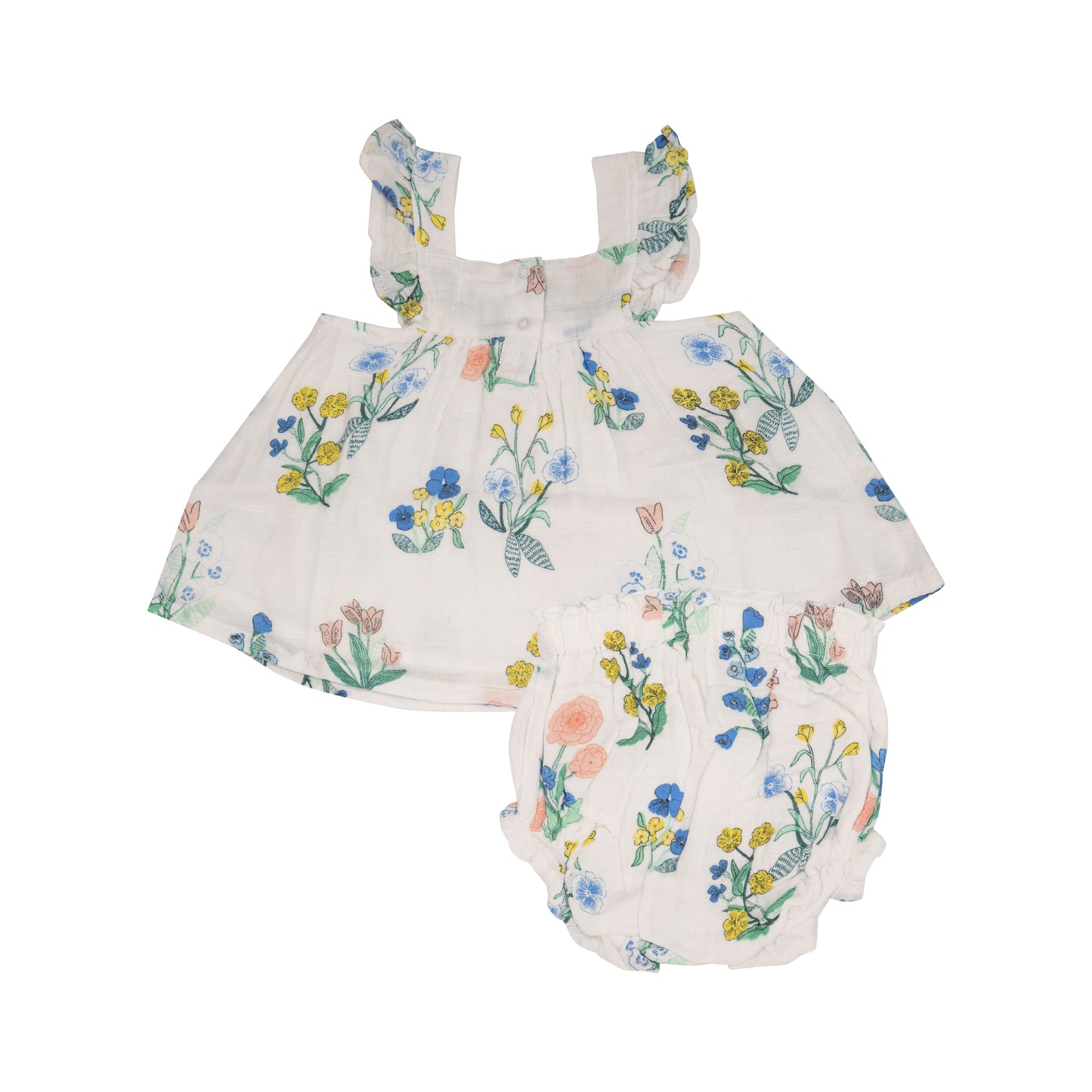 Butterfly Sleeve Pinafore Top & Bloomer, Urban Floral