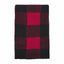 Chenille Blanket, Red/Black Buffalo Check