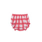 Ruffle Top & Bloomer, Painted Gingham Red
