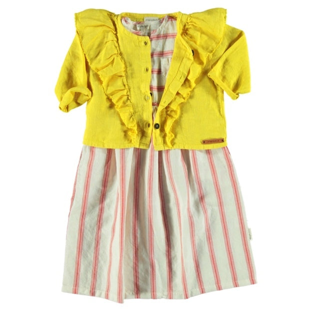 Jacket with Frills, Yellow