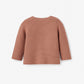 Cable Garter Knit Sweater, Rust