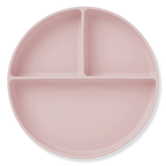 Silicone Divided Suction Plate, Pink