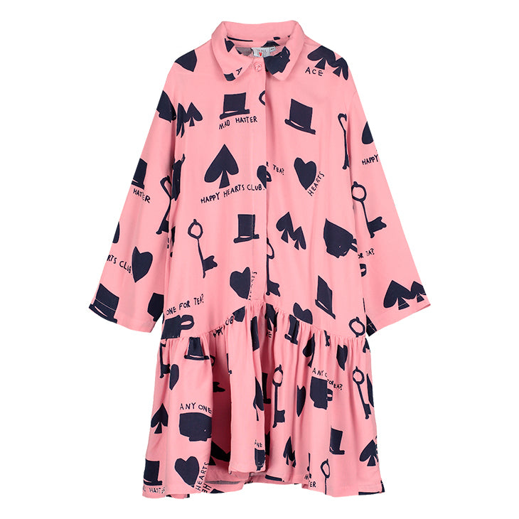 SpearmintLOVE’s baby Button Dress, Pink Wonderland