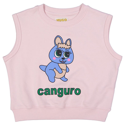 SpearmintLOVE’s baby Short Sleeve Sweatshirt, Canguro