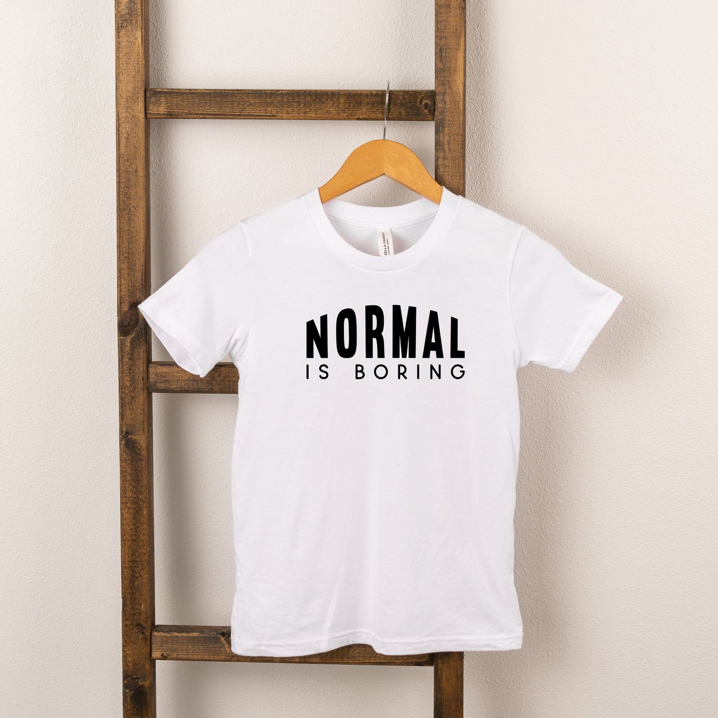 Normal Is Boring Short Sleeve Tee, White