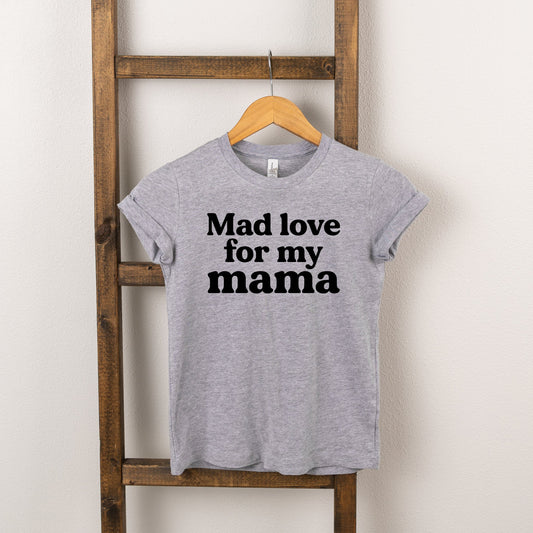 Mad Love For My Mama Short Sleeve Tee, Heather Grey
