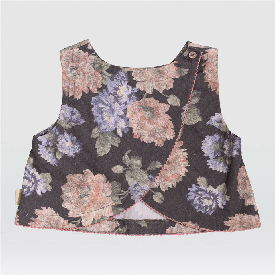 Feather Drum Stone Rose Shell Top