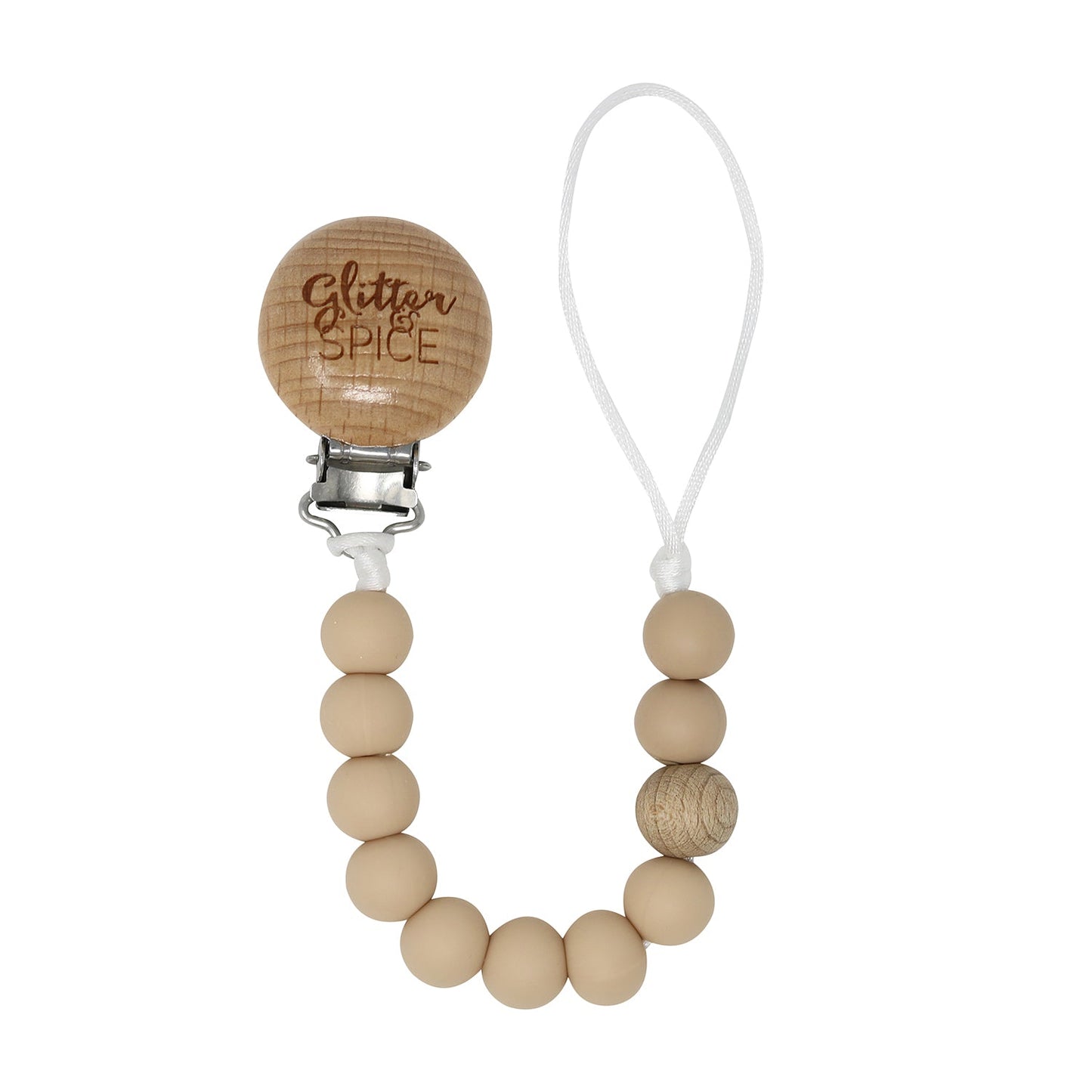 Pacifier Clip, Barely Nude