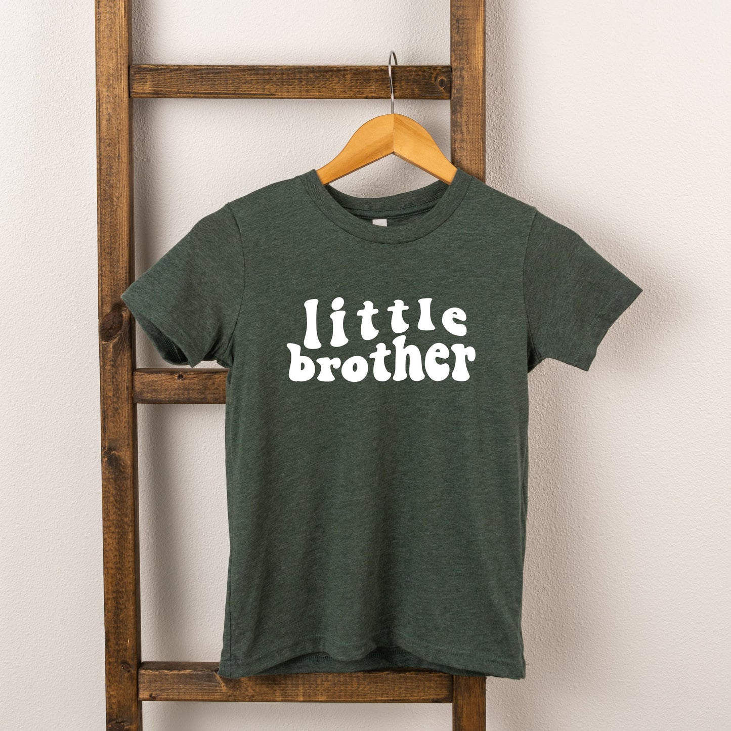 Little Brother Wavy Short Sleeve Tee, Forest