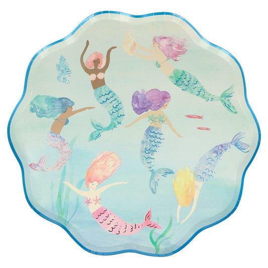 SpearmintLOVE’s baby Mermaids Dinner Size Party Plates