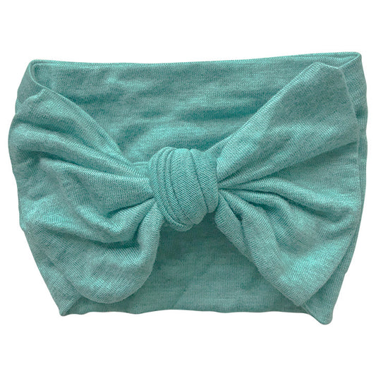 SpearmintLOVE’s baby Bow Headband, Heathered Turquoise