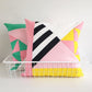 SpearmintLOVE’s baby How About Frankie Cushion Cover, Pink/Yellow