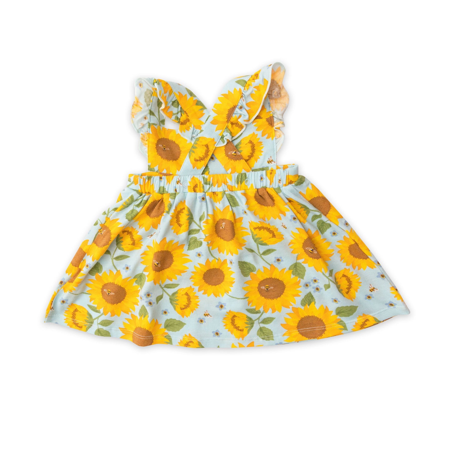 Pinafore Top & Bloomer, Sunflowers Blue