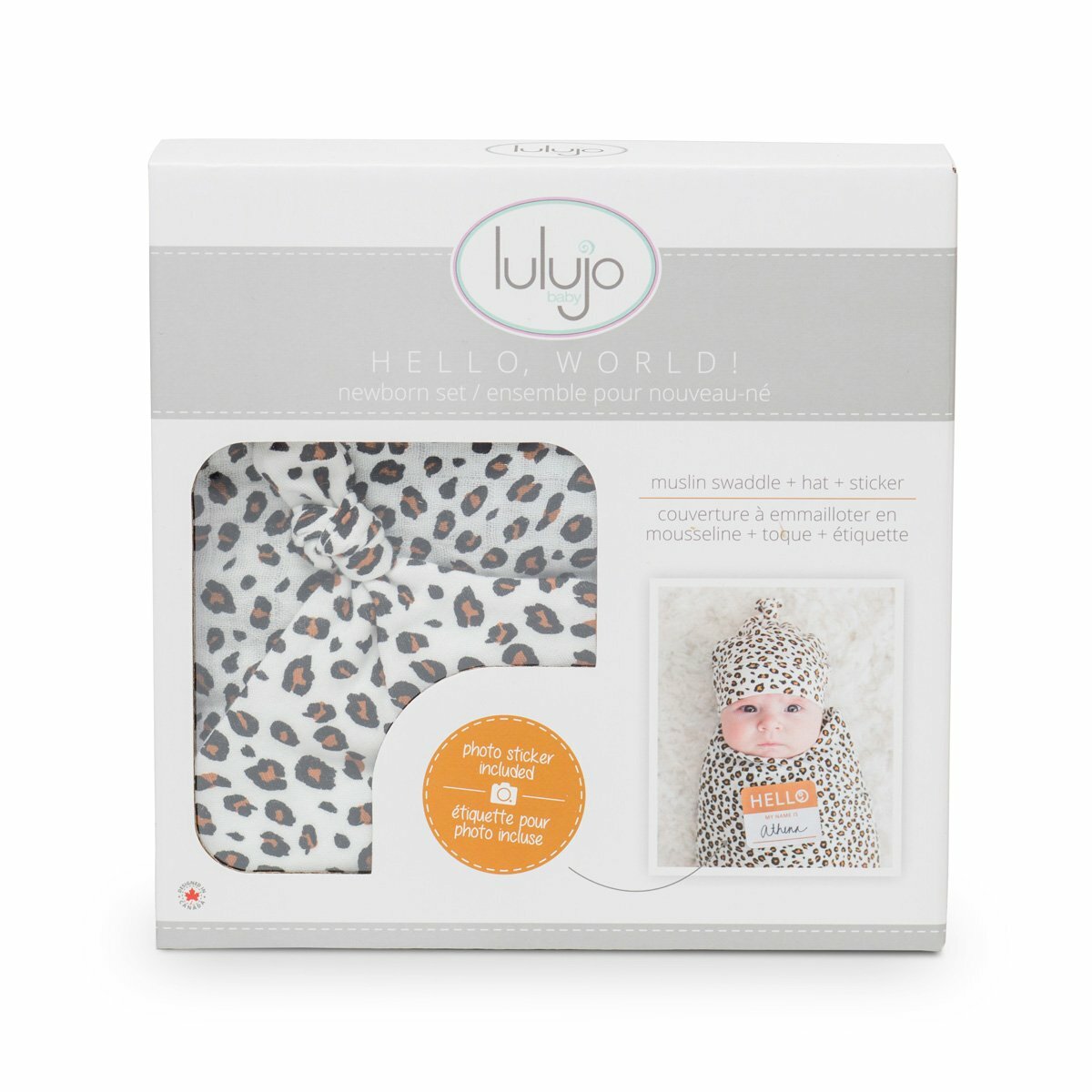 Leopard best sale swaddle set