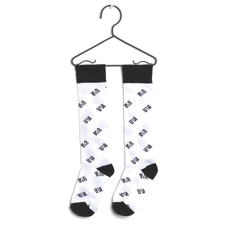 SpearmintLOVE’s baby Wolf & Rita Long Socks, All Over White