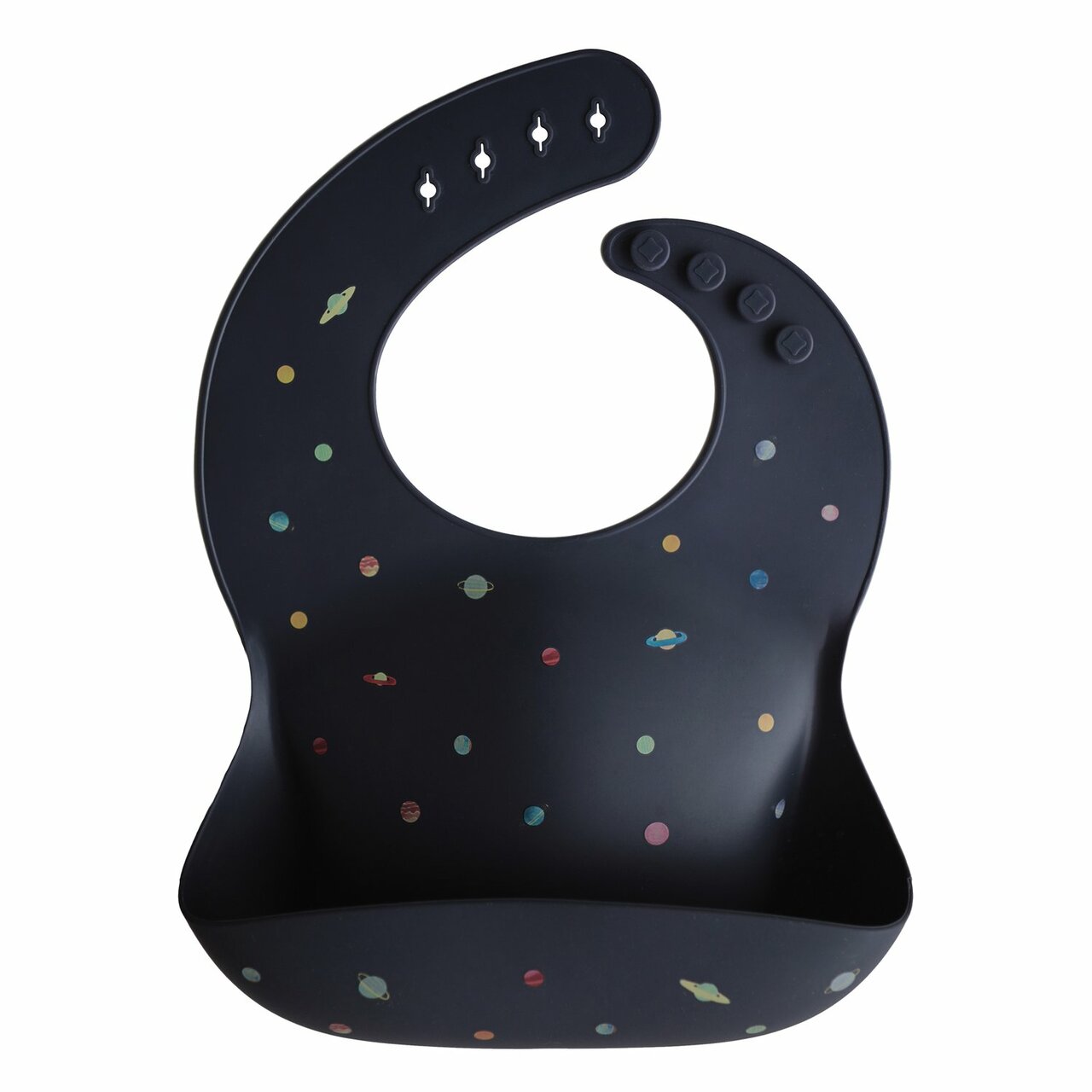SpearmintLOVE’s baby Silicone Baby Bib, Planets