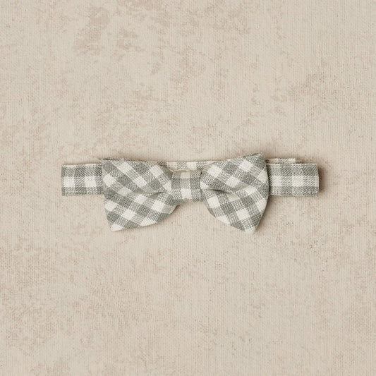 Bow Tie, Dusty Blue Gingham