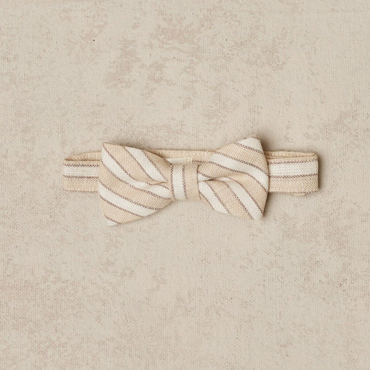 Bow Tie, Ecru/Cafe Stripe