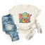 Boy Mama Flower Women's Graphic Tee, Oatmeal
