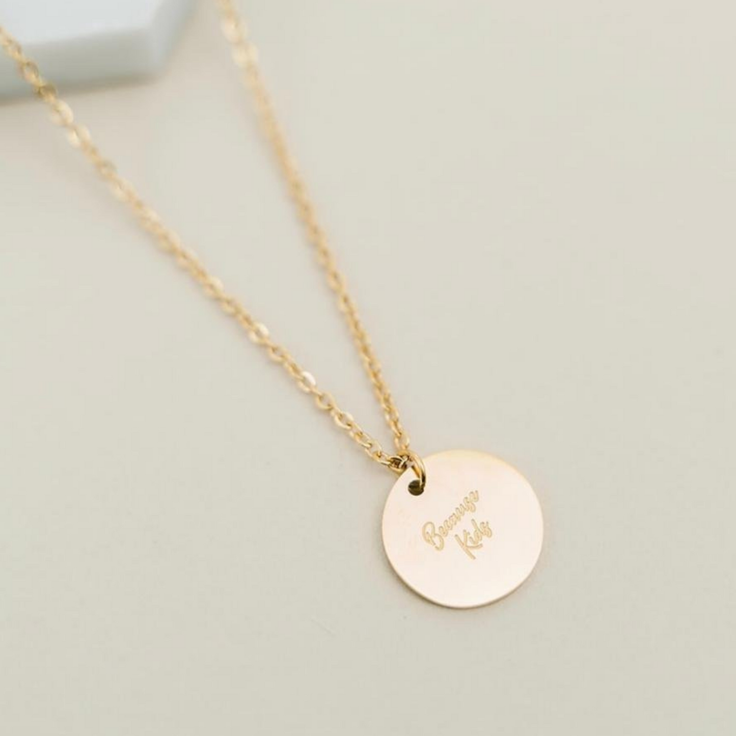 Because Kids Necklace, Gold