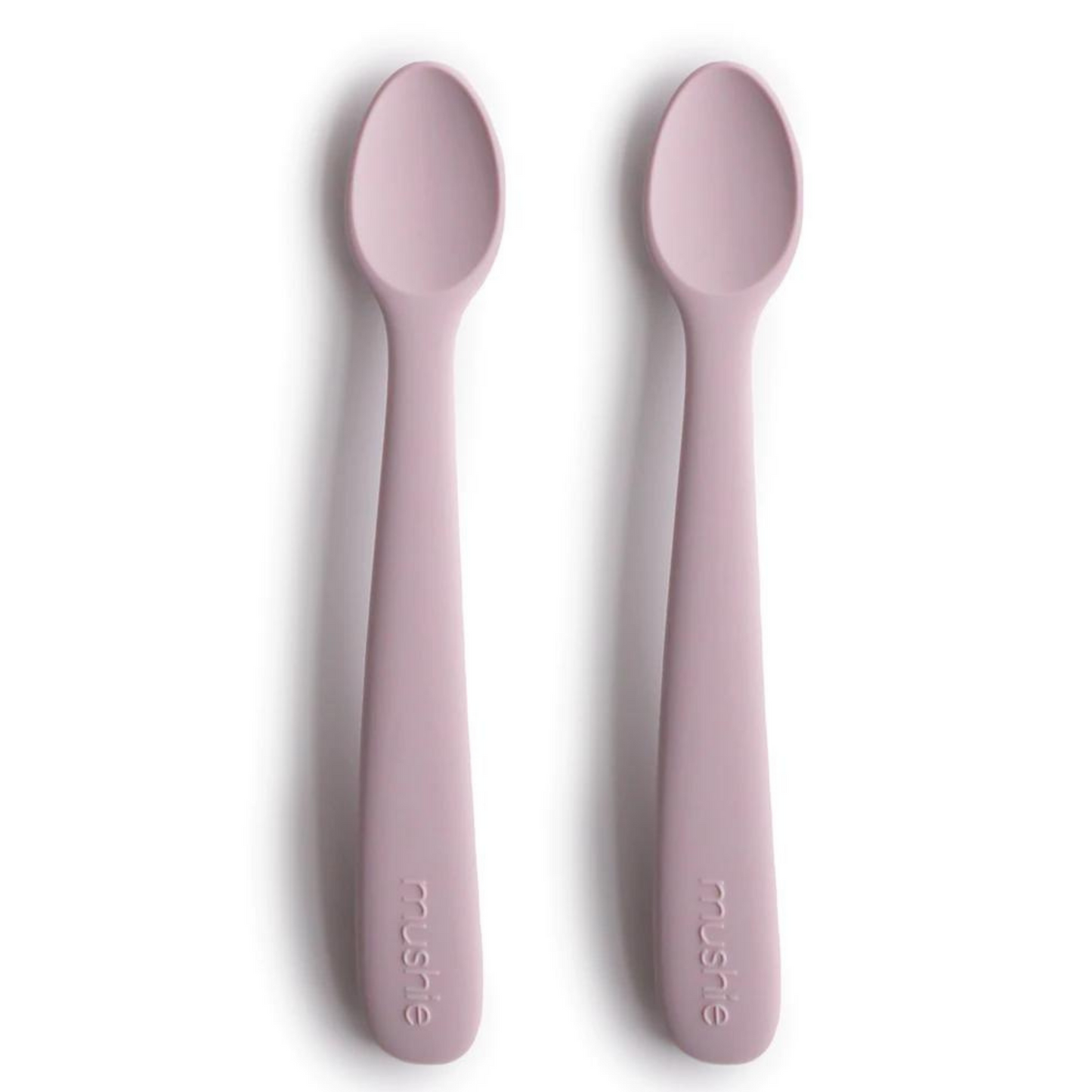 2-Pack Silicone Feeding Spoons, Soft Lilac