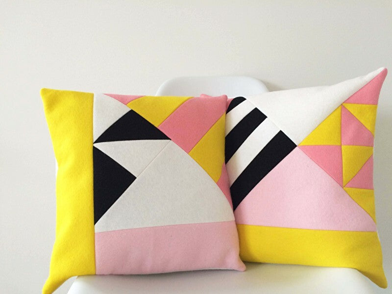 How About Frankie Cushion Cover, Pink/Yellow