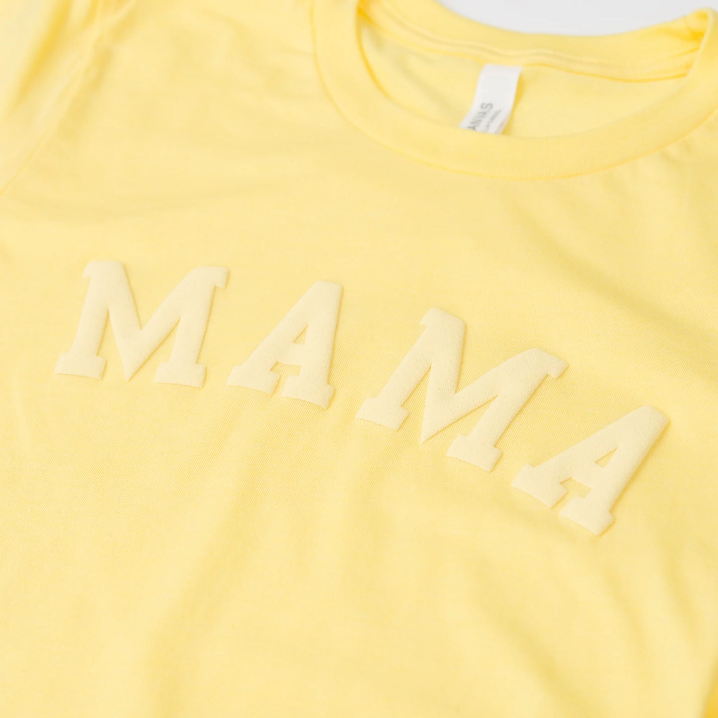 Puff Mama Bold Women's Graphic Tee, Yellow