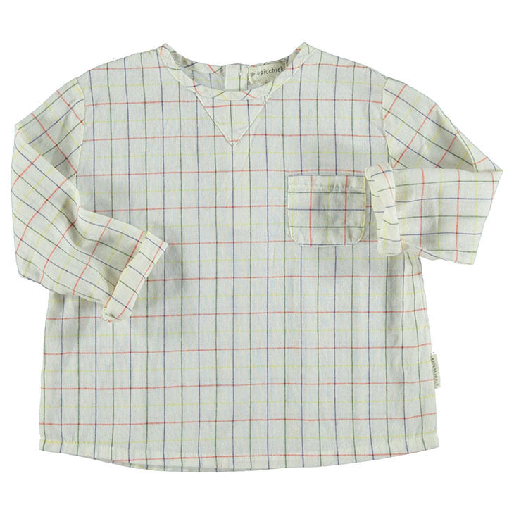 SpearmintLOVE’s baby Round Collared Shirt, Checkered