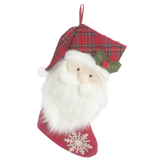 SpearmintLOVE’s baby Holiday Stocking, Tartan Santa