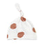 Organic Slub Jersey Knotted Beanie, Adobe Dot